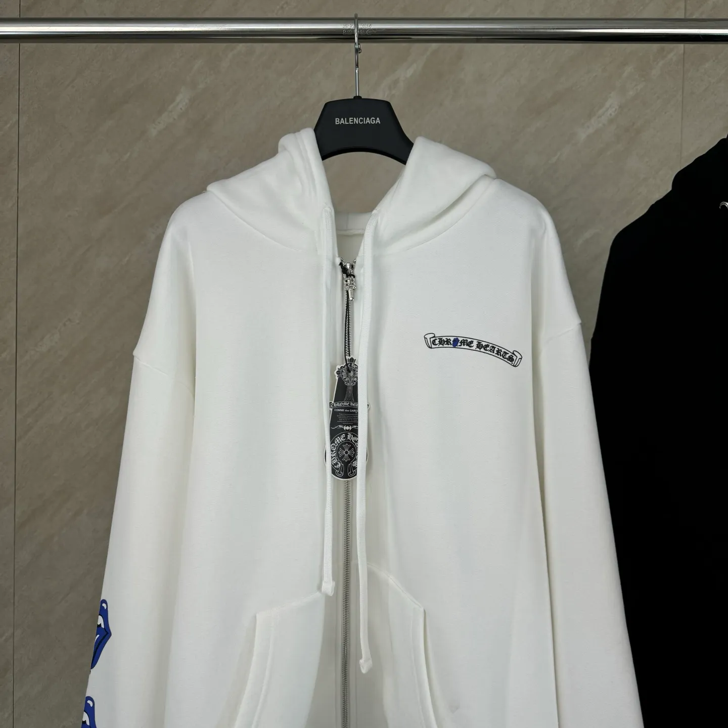 P470 Chrome Hearts hooded glue print sweatshirt jacket size S/M/L/XL